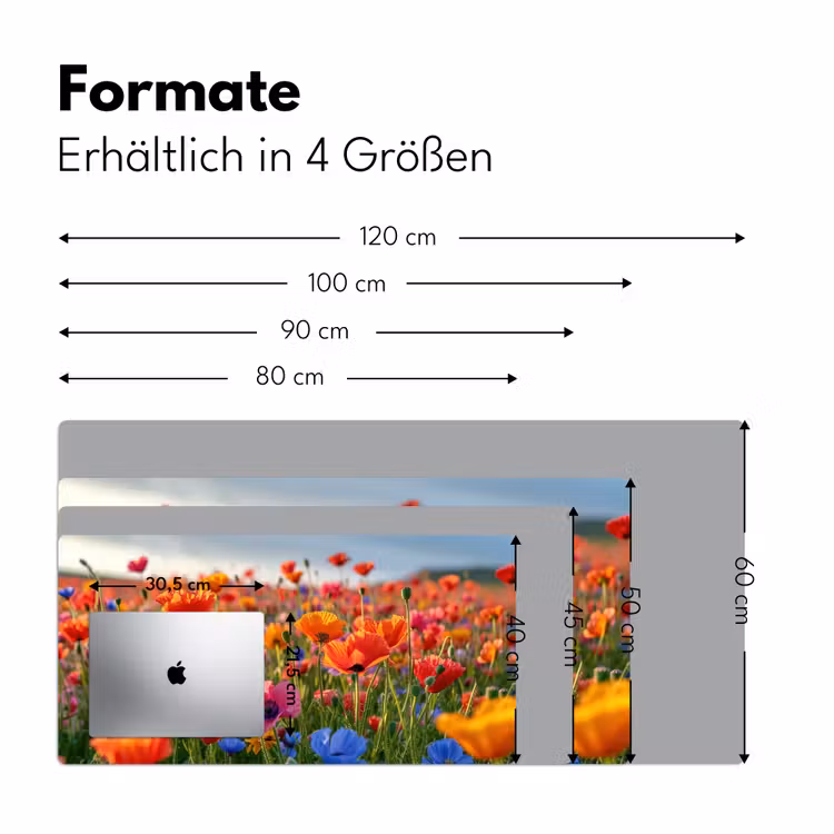 bloemen-klaprozen-kleurrijk-natuur Muismat XXL klein -ysfeer5_duits