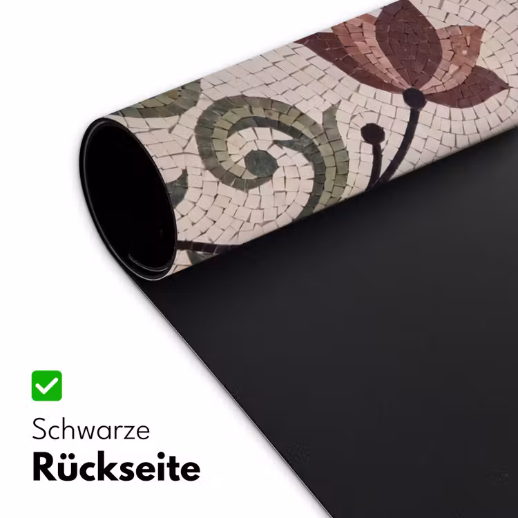 Bloemen - Mozaïek - Patroon - Abstract - Groen Muismat XXL klein -ysfeer2_duits