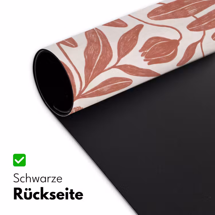Bloemen - Patroon - Modern - Natuur - Bruin Muismat XXL klein -ysfeer2_duits