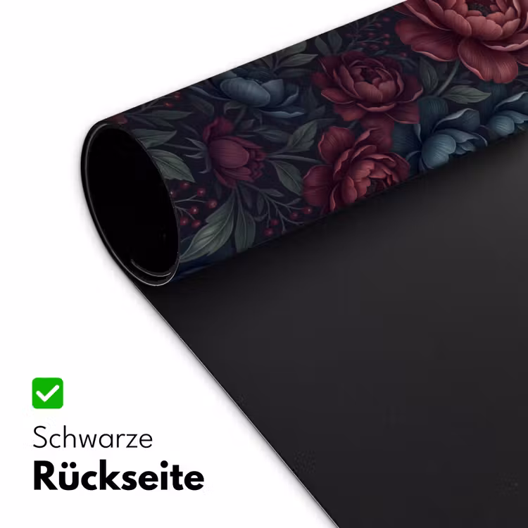 Bloemen - Patroon - Natuur - Klassiek - Donker Muismat XXL klein -ysfeer2_duits
