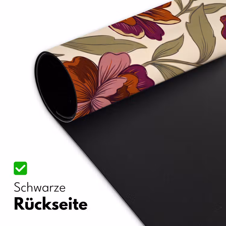 Schreibtischunterlage - Blumen – Muster – Natur – Modern – Lila - Bloemen - Patroon - Natuur - Modern - Paars Muismat XXL klein