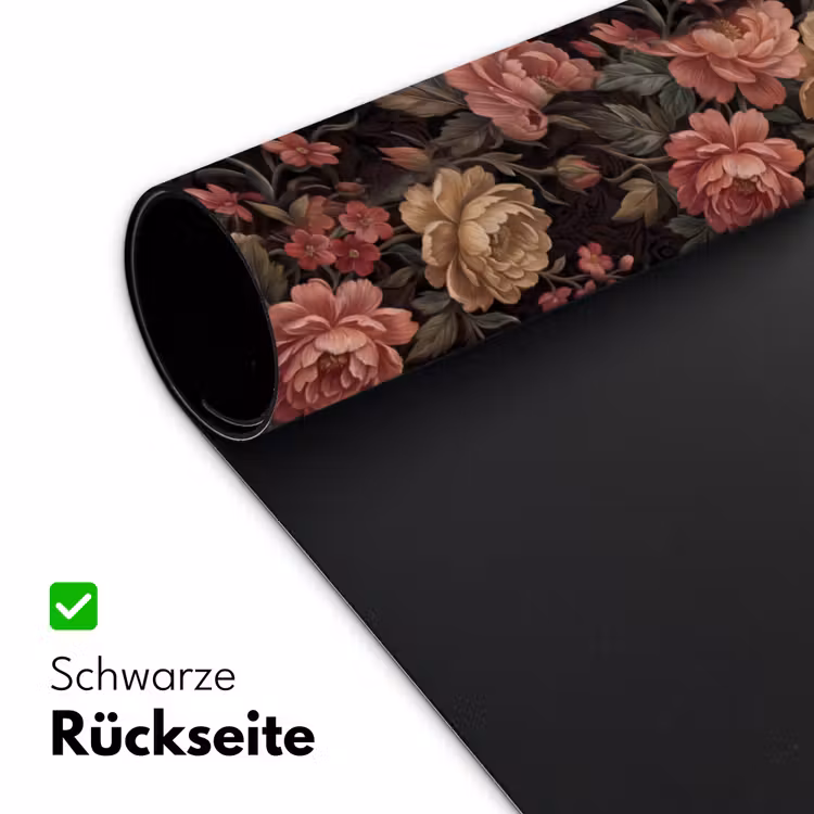 Bloemen - Patroon - Natuur - Vintage - Roze Muismat XXL klein -ysfeer2_duits