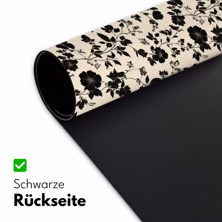 Bloemen - Dessin - Zwart Muismat XXL klein 681 -ysfeer2_duits
