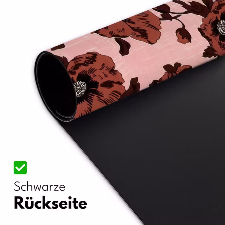 Bloemen - Retro - Rood Muismat XXL klein 681 -ysfeer2_duits