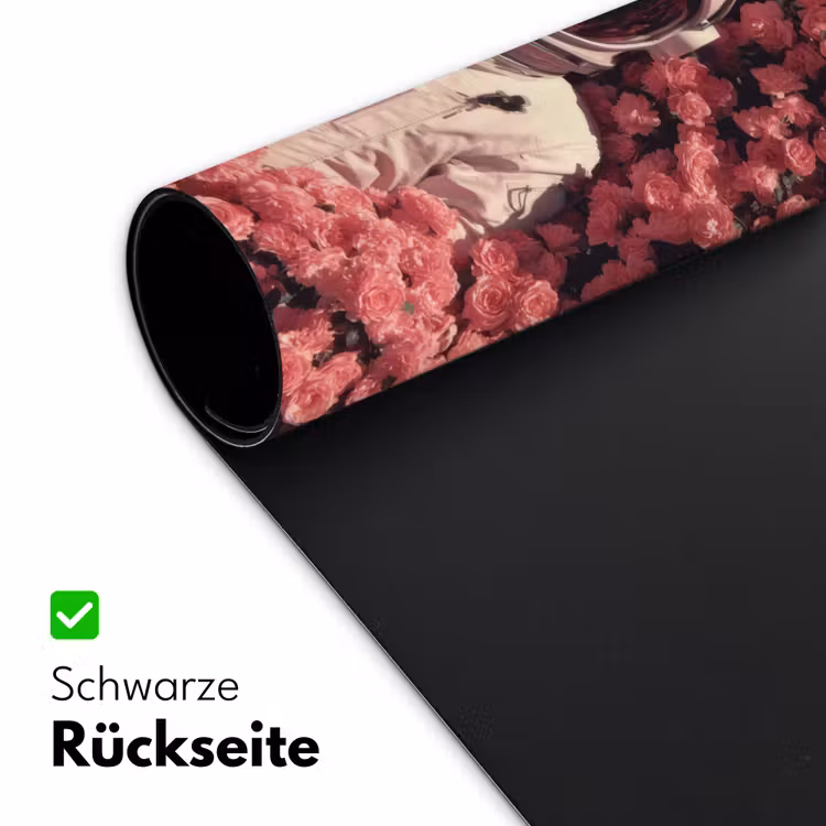 Bloemen - Roze - Astronaut Muismat XXL klein -ysfeer2_duits