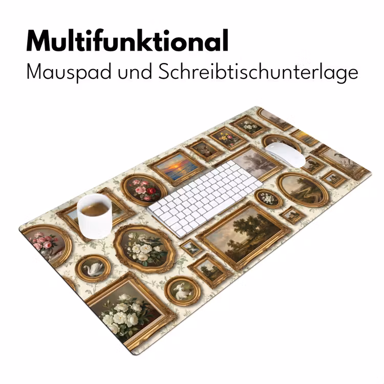 Bloemen - Roze - Stilleven - Klassiek Muismat XXL klein -ysfeer4_duits