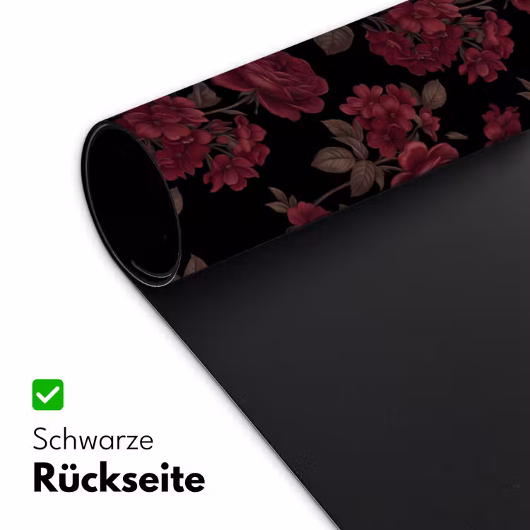 Bloemen - Roos - Patroon - Klassiek - Rood Muismat XXL klein -ysfeer2_duits