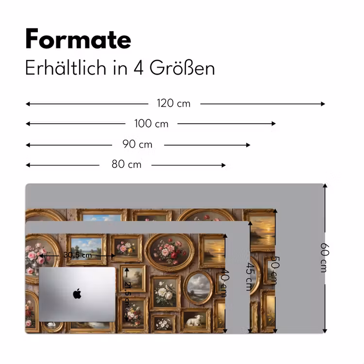 Bloemen - Rozen - Klassiek - Vaas - Kleurrijk Muismat XXL klein -ysfeer5_duits
