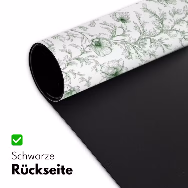 Bloemen - Getekend - Groen Muismat XXL klein 681 -ysfeer2_duits