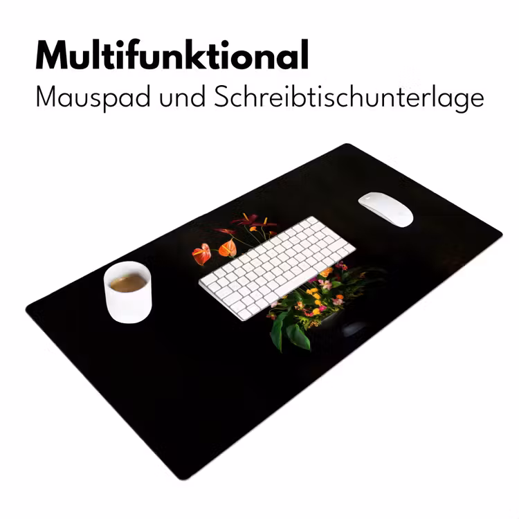 Bloemen - Vaas - Kleurrijk Muismat XXL klein -ysfeer4_duits
