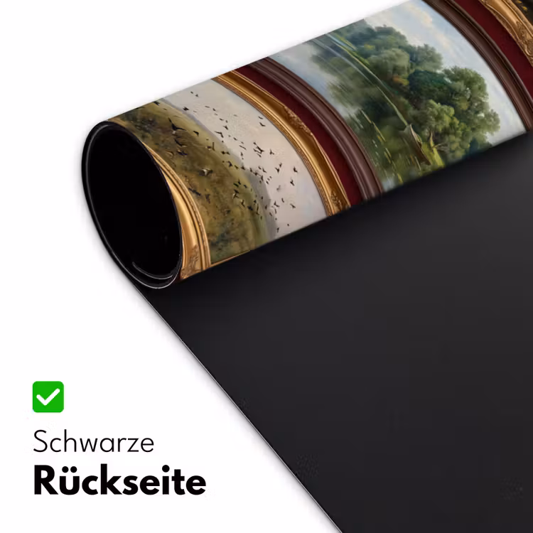Bloemen - Vaas - Klassiek - Kunst - Rood Muismat XXL klein -ysfeer2_duits