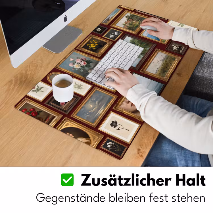 Bloemen - Vaas - Klassiek - Kunst - Rood Muismat XXL klein -ysfeer3_duits