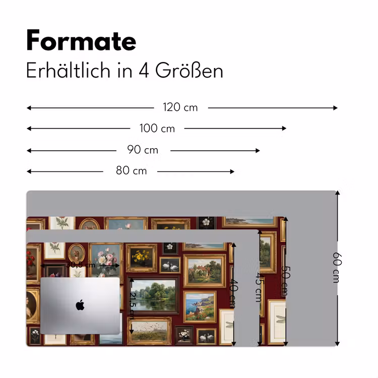 Bloemen - Vaas - Klassiek - Kunst - Rood Muismat XXL klein -ysfeer5_duits