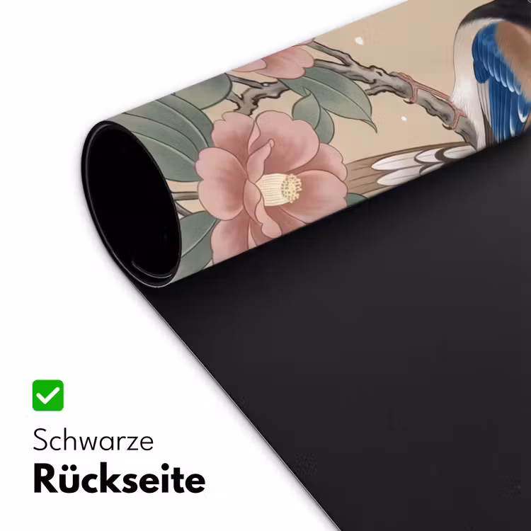 Bloemen - Vogels - Bloemen Muismat XXL klein -ysfeer2_duits