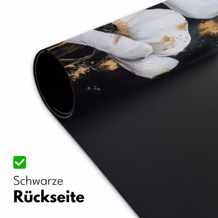 Bloemen - Wit - Abstract Muismat XXL klein -ysfeer2_duits