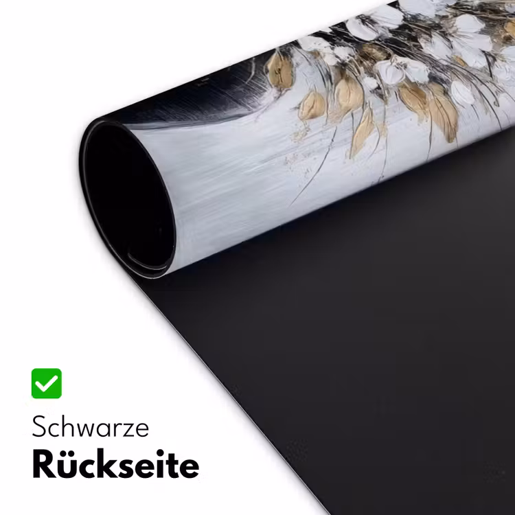 Bloemen - Wit - Vaas - Abstract Muismat XXL klein -ysfeer2_duits