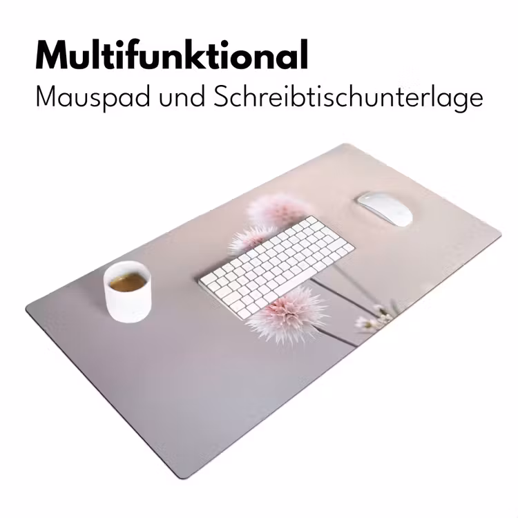 Bloemen - Bollen - Roze Muismat XXL klein -ysfeer4_duits