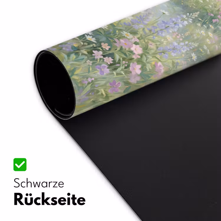 Bloemenveld - Heuvels - Kleurrijk Muismat XXL klein -ysfeer2_duits