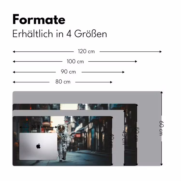 Boeket - Bloemen - Kleurrijk - Astronaut Muismat XXL klein -ysfeer5_duits
