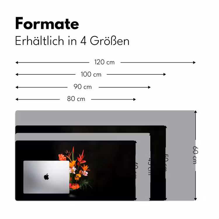 Boeket - Bloemen - Exotisch Muismat XXL klein -ysfeer5_duits