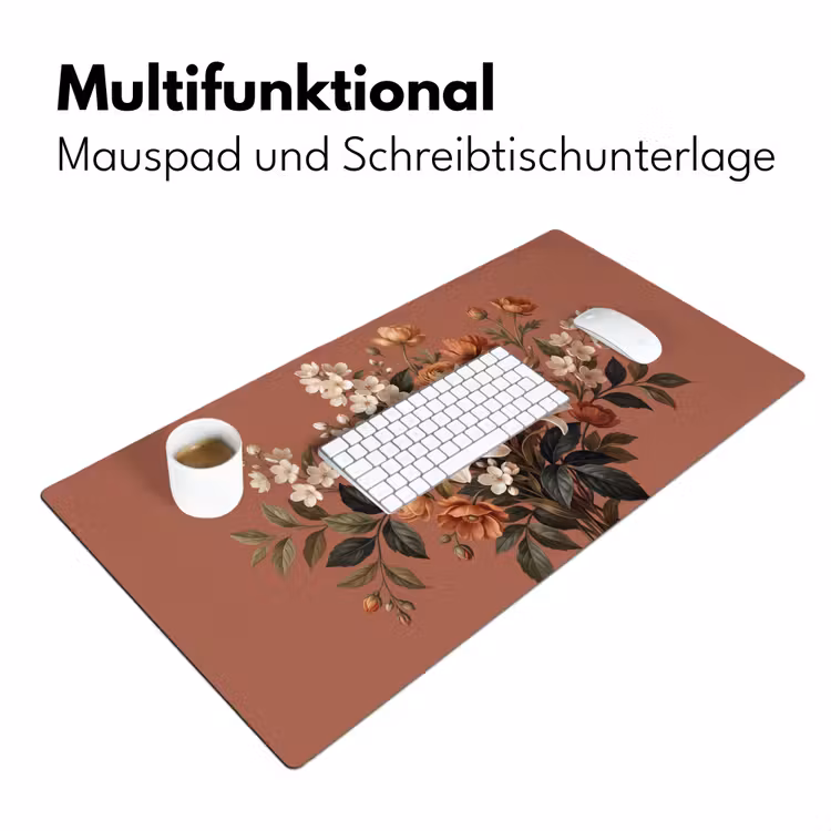 Boeket - Retro - Kleurrijk Muismat XXL klein -ysfeer4_duits