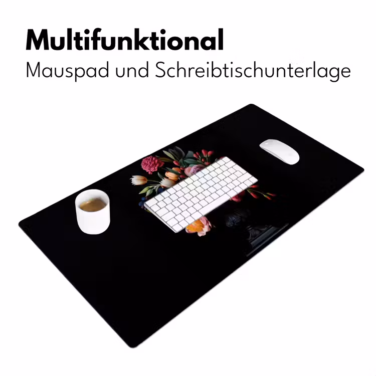 Boeket - Romantisch - Kleurrijk Muismat XXL klein -ysfeer4_duits
