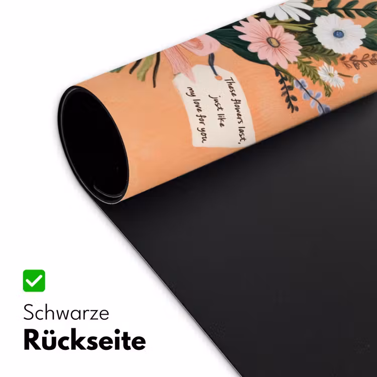 Boeket - Strikje - Quote Muismat XXL klein -ysfeer2_duits