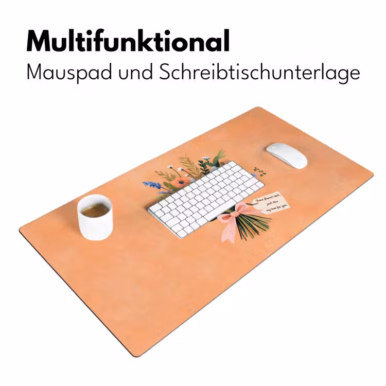 Boeket - Strikje - Quote Muismat XXL klein -ysfeer4_duits