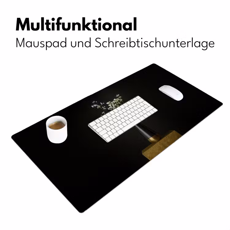 Bloembollen - Wit - Vaas - Minimalistisch Muismat XXL klein -ysfeer4_duits