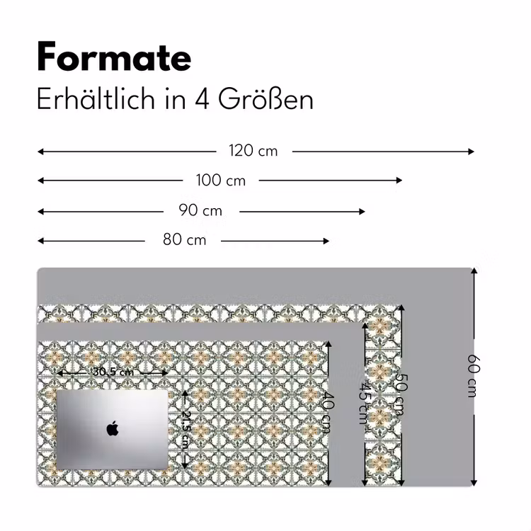 Floraal - Verweerd - Keurrijk Muismat XXL klein 681 -ysfeer5_duits
