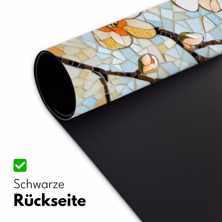 Bloesems - Wit - Mozaïek - Tak Muismat XXL klein -ysfeer2_duits