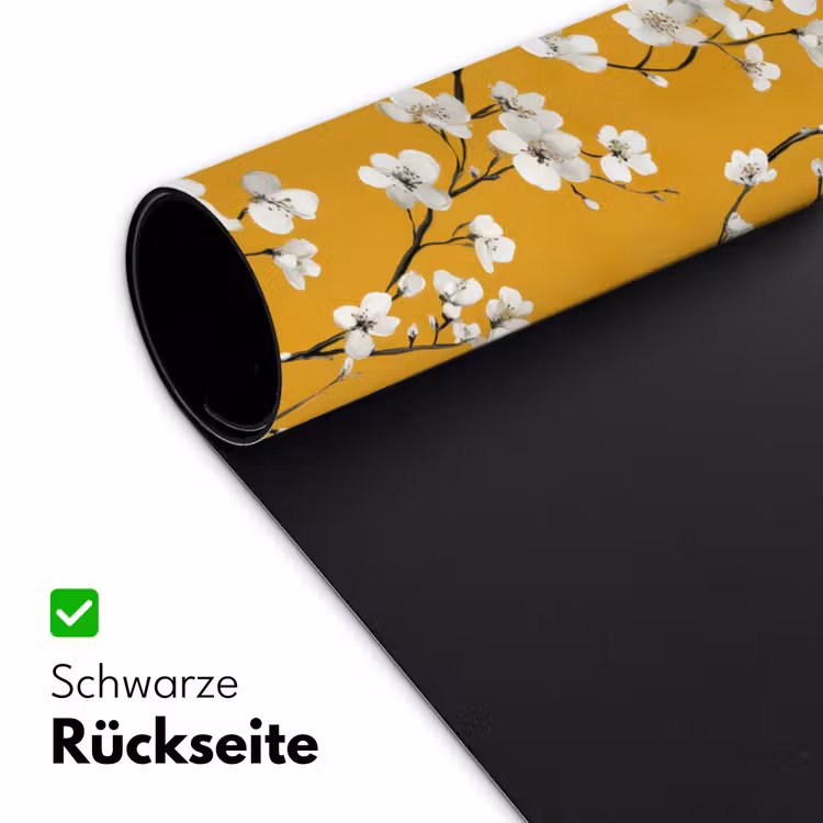 Bloesemtak - Aquarel - Geel Muismat XXL klein 681 -ysfeer2_duits