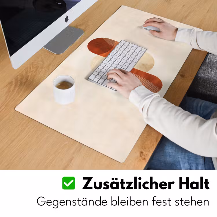 Bogen - Beige - Vormen Muismat XXL klein -ysfeer3_duits