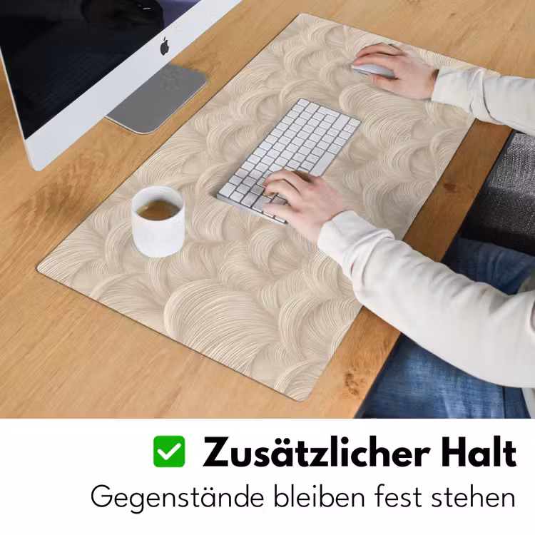 Bogen - Patroon - Beige Muismat XXL klein 681 -ysfeer3_duits