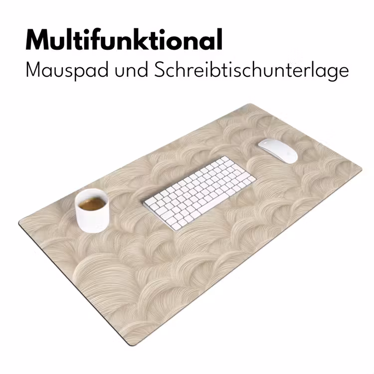 Bogen - Patroon - Beige Muismat XXL klein 681 -ysfeer4_duits