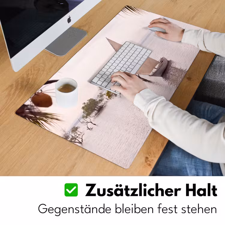 Schreibtischunterlage - Boot – Segeln – Wasser – Tropisch – Natur - Boot - Zeil - Water - Tropisch - Natuur Muismat XXL klein