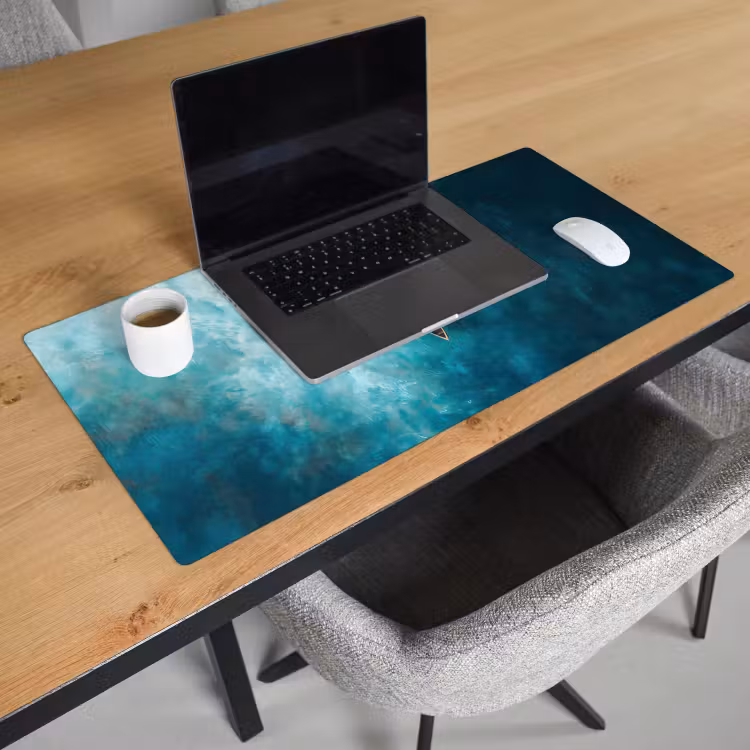 Bootje - Water - Blauw Muismat XXL klein -sfeer1