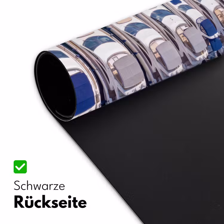 Schreibtischunterlage - Boot – Yachthafen – Wasser – Sommer – Blau - Boot - Jachthaven - Water - Zomer - Blauw Muismat XXL klein
