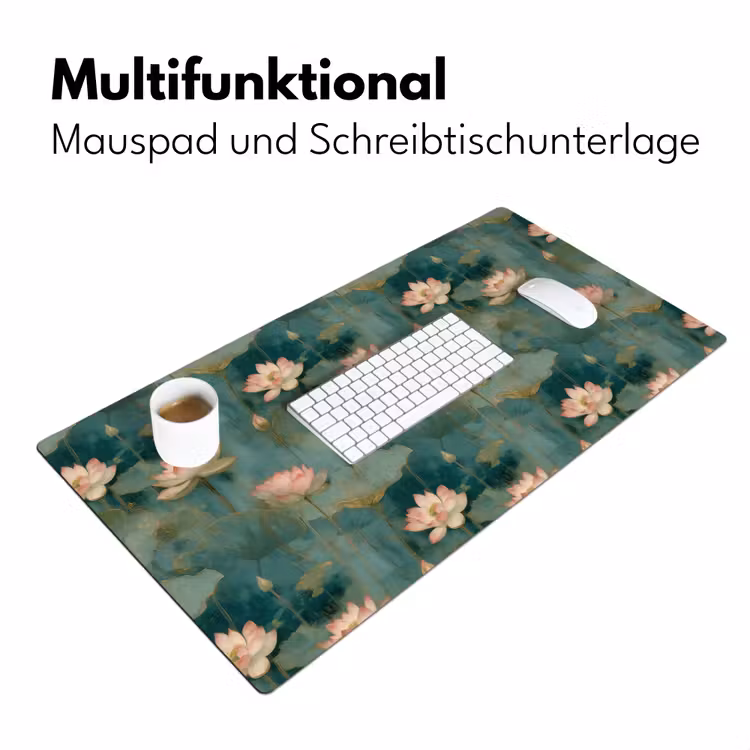 Botanisch - Bloemen - Roze Muismat XXL klein 681 -ysfeer4_duits