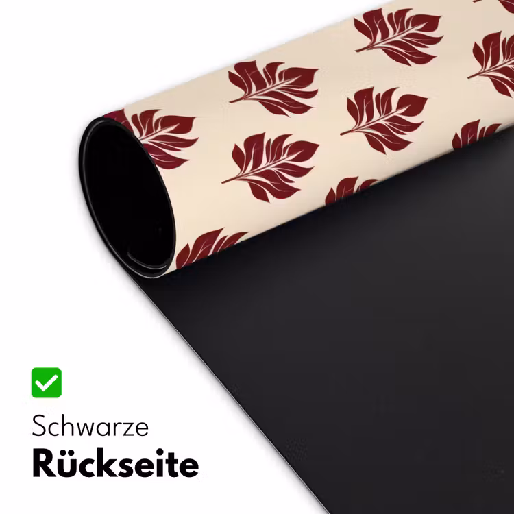 Botanisch - Patroon - Bordeaux Muismat XXL klein 681 -ysfeer2_duits