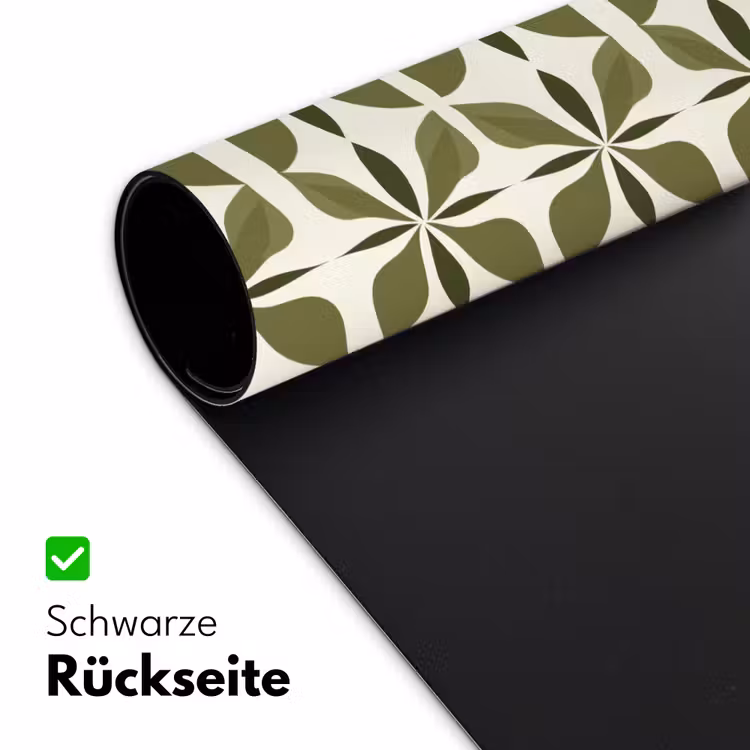 Botanisch - Retro - Groen Muismat XXL klein 681 -ysfeer2_duits
