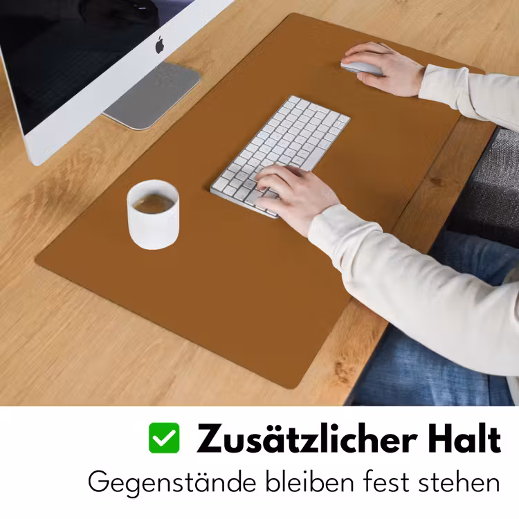 Bruin - Aardetint - Effen kleur Muismat XXL klein -ysfeer3_duits