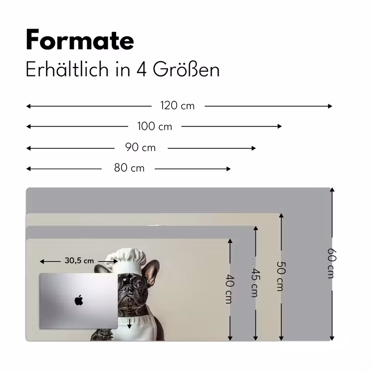 Bril - Hond - Kok Muismat XXL klein -ysfeer5_duits