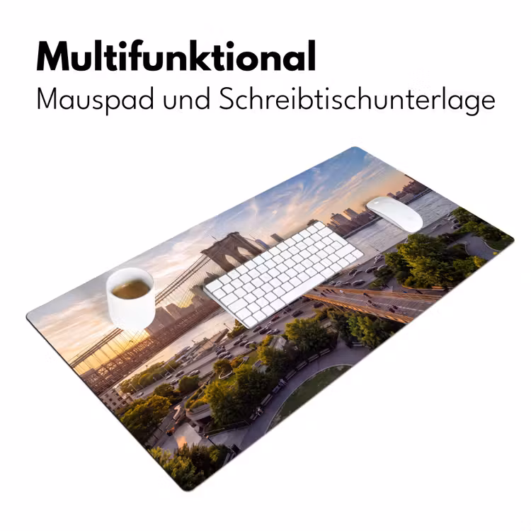 Brug - Rivier - Stad - Zonsondergang - Architectuur Muismat XXL klein -ysfeer4_duits