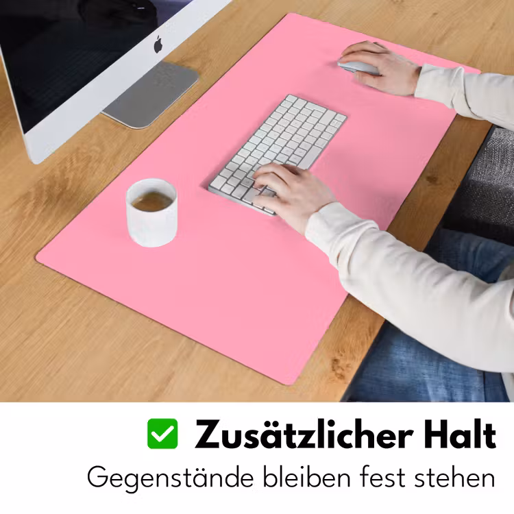 Bubblegum - Pink - Roze Muismat XXL klein 681 -ysfeer3_duits