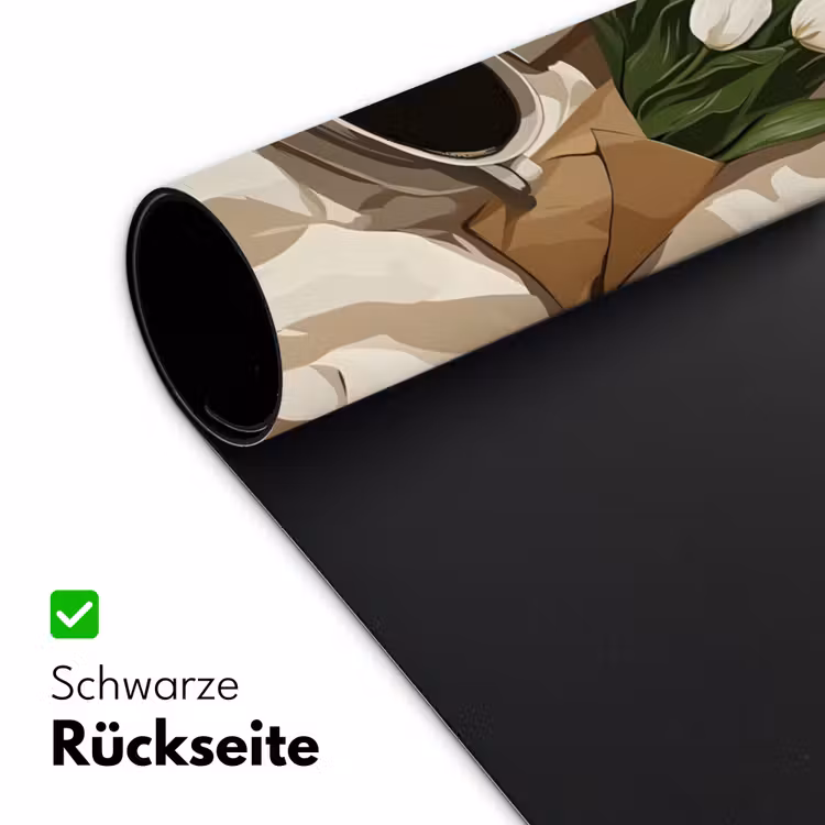Boek - Illustratie - Tulpen - Koffie Muismat XXL klein -ysfeer2_duits