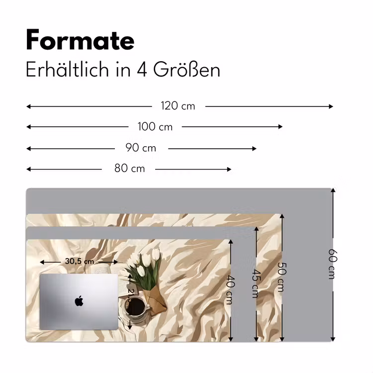 Boek - Illustratie - Tulpen - Koffie Muismat XXL klein -ysfeer5_duits