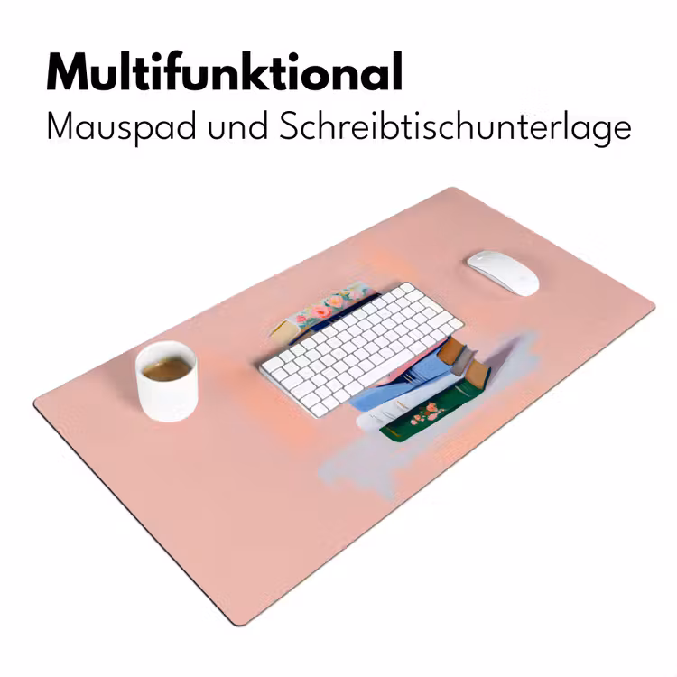 Boeken - Stapel - Kleurrijk Muismat XXL klein -ysfeer4_duits