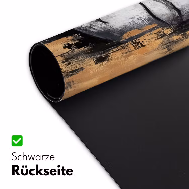 Boedhha - Penseelstreken - Goud - Abstract Muismat XXL klein -ysfeer2_duits