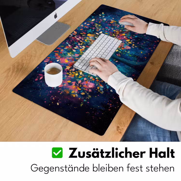 Kleurrijk - Boom - Magisch - Abstract Muismat XXL klein -ysfeer3_duits